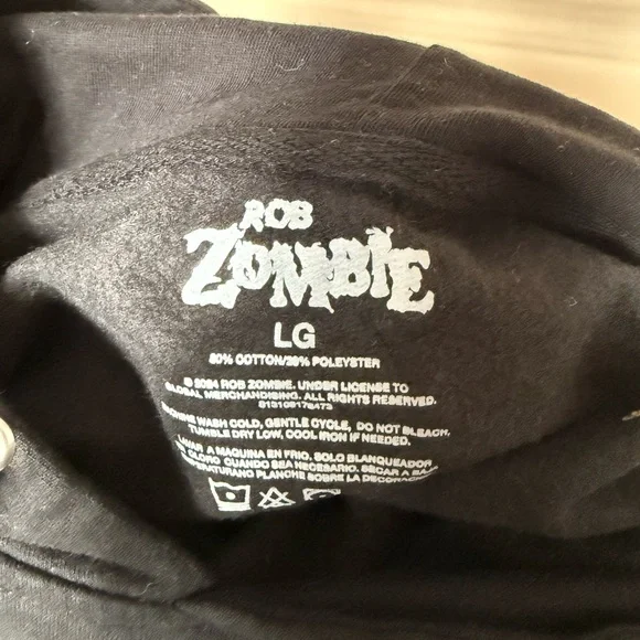 Men's Black Graphic Hoodie with Bold Design - Picture 5 of 7